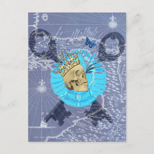 King Skull Briefkaart (Voorkant)