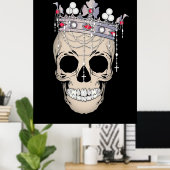 King Skull Poster (Thuiskantoor)
