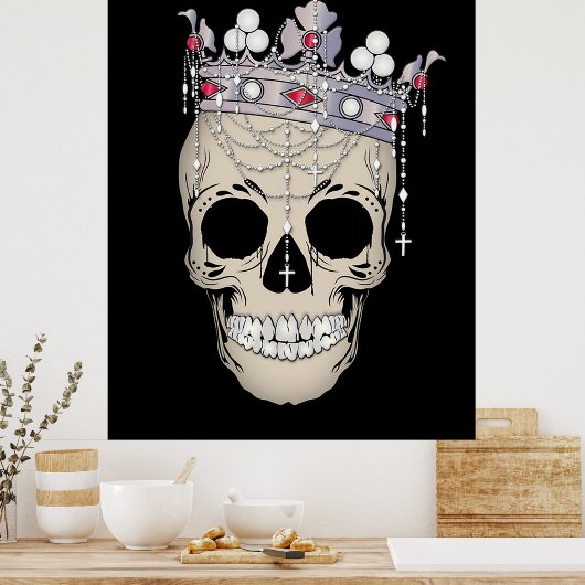 King Skull Poster (Keuken)