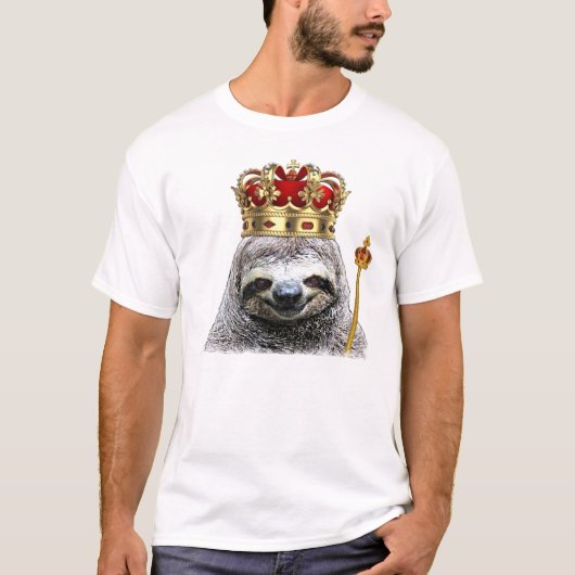 King sloth T-shirt (Voorkant)