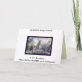 King Snake Card Kaart (Achterkant)