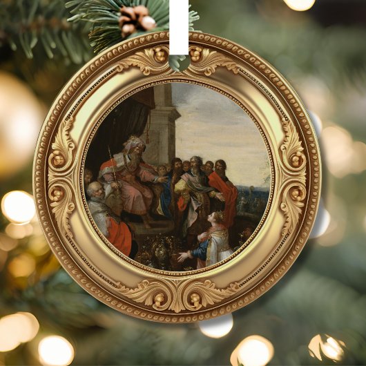 King Solomon Queen of Sheba Biblical Jesse Tree Metalen Ornament