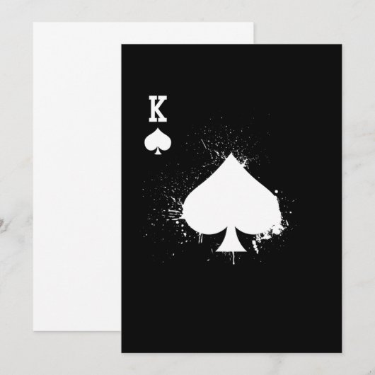 King Spade I kocht Dit Shirt Met Je Geld Kaart (Voorkant / Achterkant)