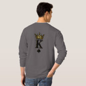 King Spade K – Minimaal koppel-matchingsontwerp T-shirt (Achterkant volledig)