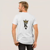 King Spade K – Minimal Couple Matching Design Tri-Blend Shirt (Voorkant)