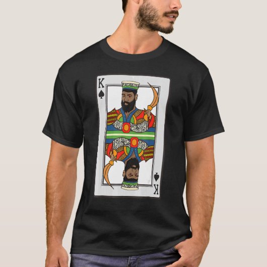 King Spades African American Card Halloween T-shirt (Voorkant)