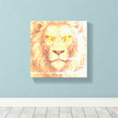 King Sparkle ogen Canvas Afdruk (Insitu (Houten vloer))