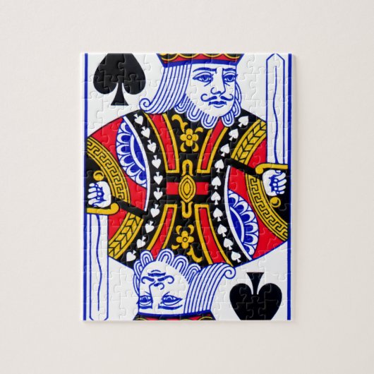 King-spelkaart Legpuzzel (Verticaal)