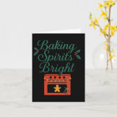 King Spirits Bright Christmas Oven Graphic Kaart (Gele Bloem)