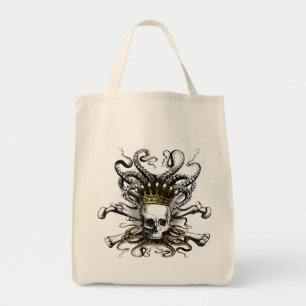 King Squid Skull Bag Tote Bag