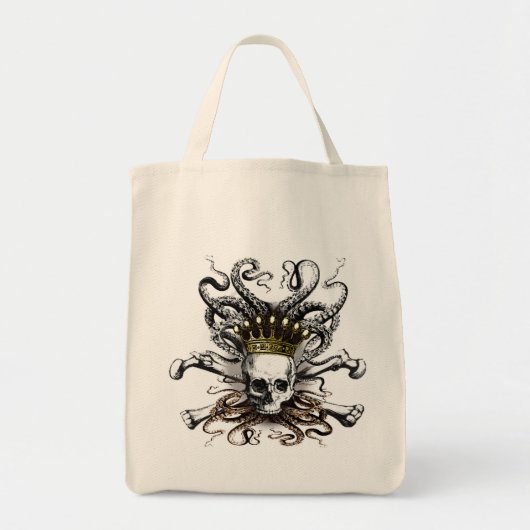 King Squid Skull Bag Tote Bag (Voorkant)
