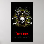 King Squid Skull Carpe Diem Poster (Voorkant)