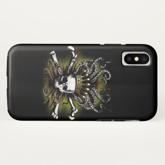 King Squid Skull Case-Mate iPhone Case (Achterkant (horizontaal))