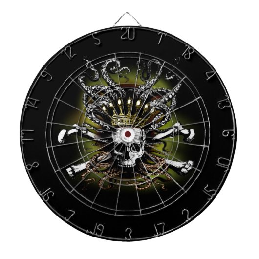 King Squid Skull Dartboard Dartbord (Voorkant)