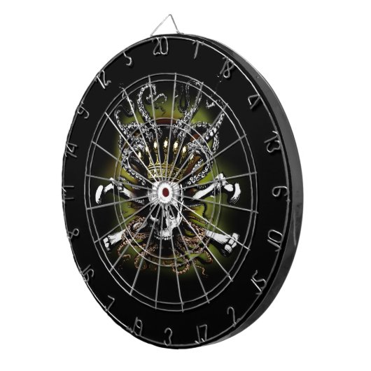 King Squid Skull Dartboard Dartbord (Voorkant Rechts)
