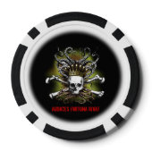 King Squid Skull Poker Chips (Achterkant)