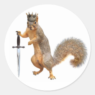 King Squirrel Stickers