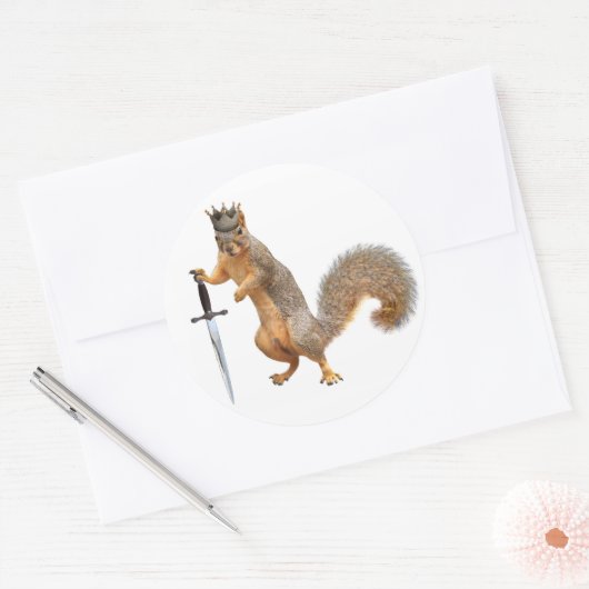 King Squirrel Stickers (Envelop)