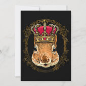 King Squirrel Wearing CrownQueen Squirrel Animal 3 Kaart (Voorkant)