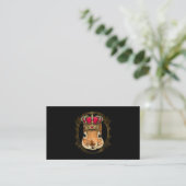 King Squirrel Wearing CrownQueen Squirrel Animal 3 Visitekaartje (Staand voorkant)