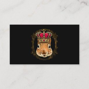 King Squirrel Wearing CrownQueen Squirrel Animal 3 Visitekaartje