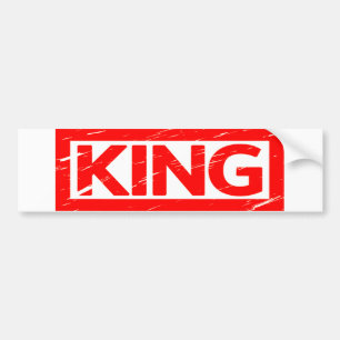 King Stamp Bumpersticker