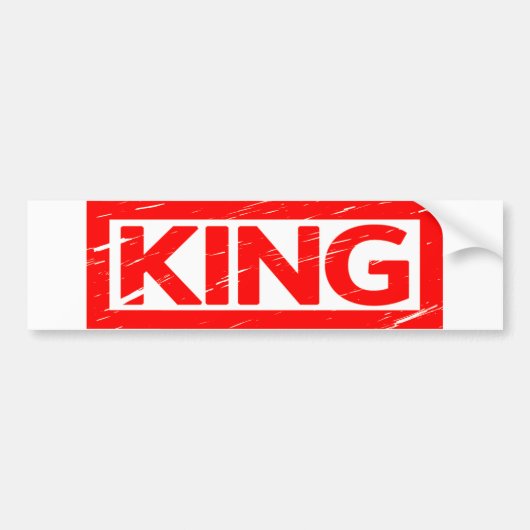 King Stamp Bumpersticker (Voorkant)