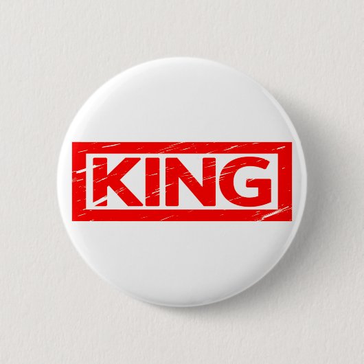 King Stamp Ronde Button 5,7 Cm (Voorkant)