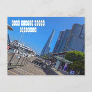 King Street Wharf in Sydney Australië Briefkaart