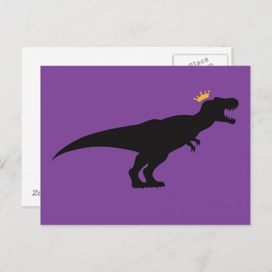 King T-Rex Briefkaart (Voorkant / Achterkant)