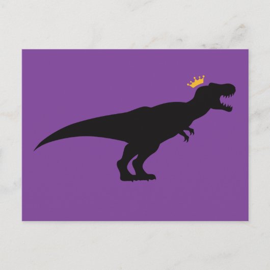 King T-Rex Briefkaart (Voorkant)