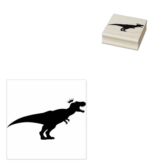 King T-Rex Rubberstempel (Gestempeld)