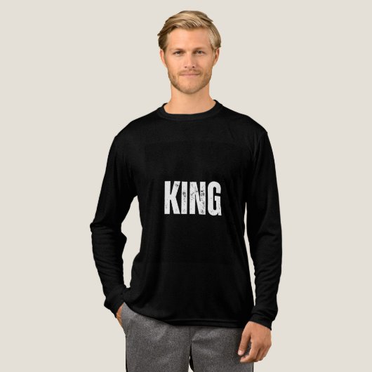 King T-shirt | Bold Royal Crown T-shirt voor manne (Voorkant)