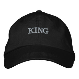 KING Tekst Alternatieve Kleding Basis Verstelbaar Geborduurde Pet