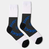 KING Tekst Gedrukte blik levendig zelfs wanneer ui Sokken (Rechts)