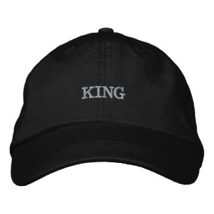 KING Tekst/Naam Gepersonaliseerde Aangepaste Pette Geborduurde Pet