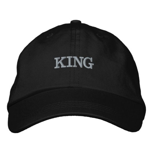 KING Tekst/Namen Persoonlijke Aangepaste Hoeden & Geborduurde Pet (Voorkant)