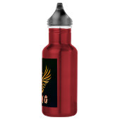 KING Tekst Phoenix Vogel Embleem Hydratiebak Waterfles (Rechts)