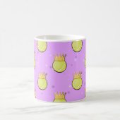King Tennis - Seamless Pattern on Purple Koffiemok (Center)