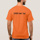 KING Text Creëer eigen tekst Knap T-shirt (Achterkant)