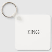 King Text Sleutelhanger sleutels veilig gereedscha (Voorkant)