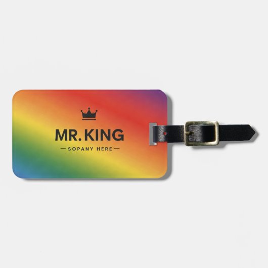 King Themes Visitekaartje Bagagelabel (Voorkant horizontaal)