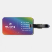 King Themes Visitekaartje Bagagelabel (Achterkant horizontaal)