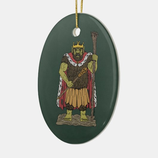 King Troll Keramisch Ornament (Links)