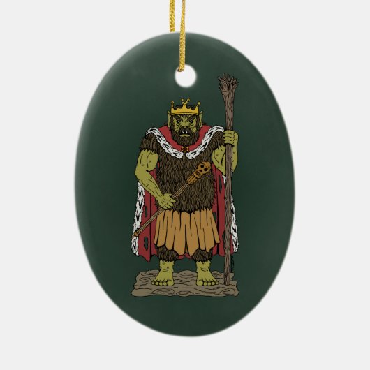 King Troll Keramisch Ornament (Achterkant)