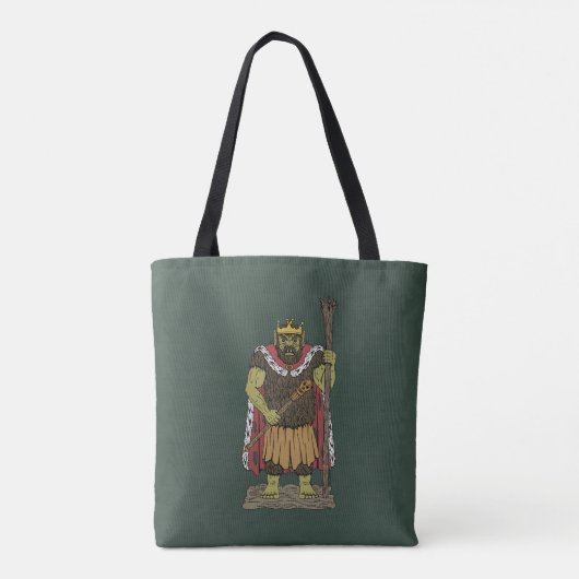 King Troll Tote Bag (Achterkant)