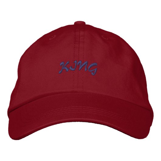 KING Trucker Mooie Visor-Hoed Mannen Vrouwen Kinde Geborduurde Pet (Voorkant)