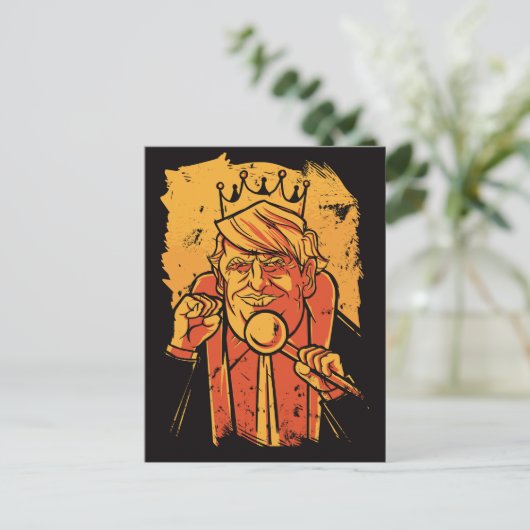 King Trump Briefkaart (Staand voorkant)