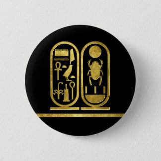 King Tut Cartouche Ronde Button 5,7 Cm