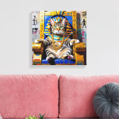 KING TUT-CHAUSIE CAT 2 CANVAS AFDRUK (Insitu (Woonkamer))
